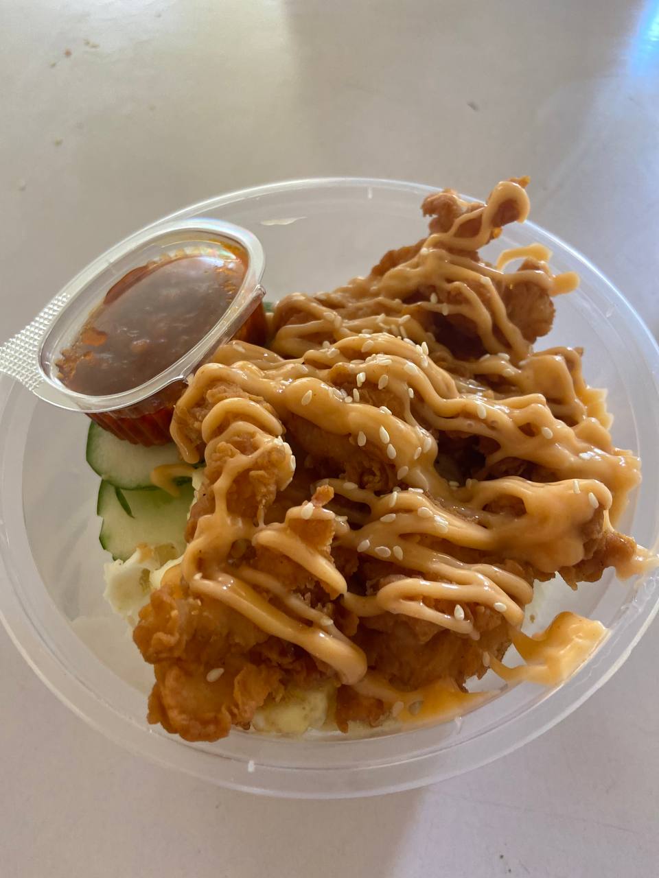 Ricebowl Ayam Mentai Mix Telur Ceplok